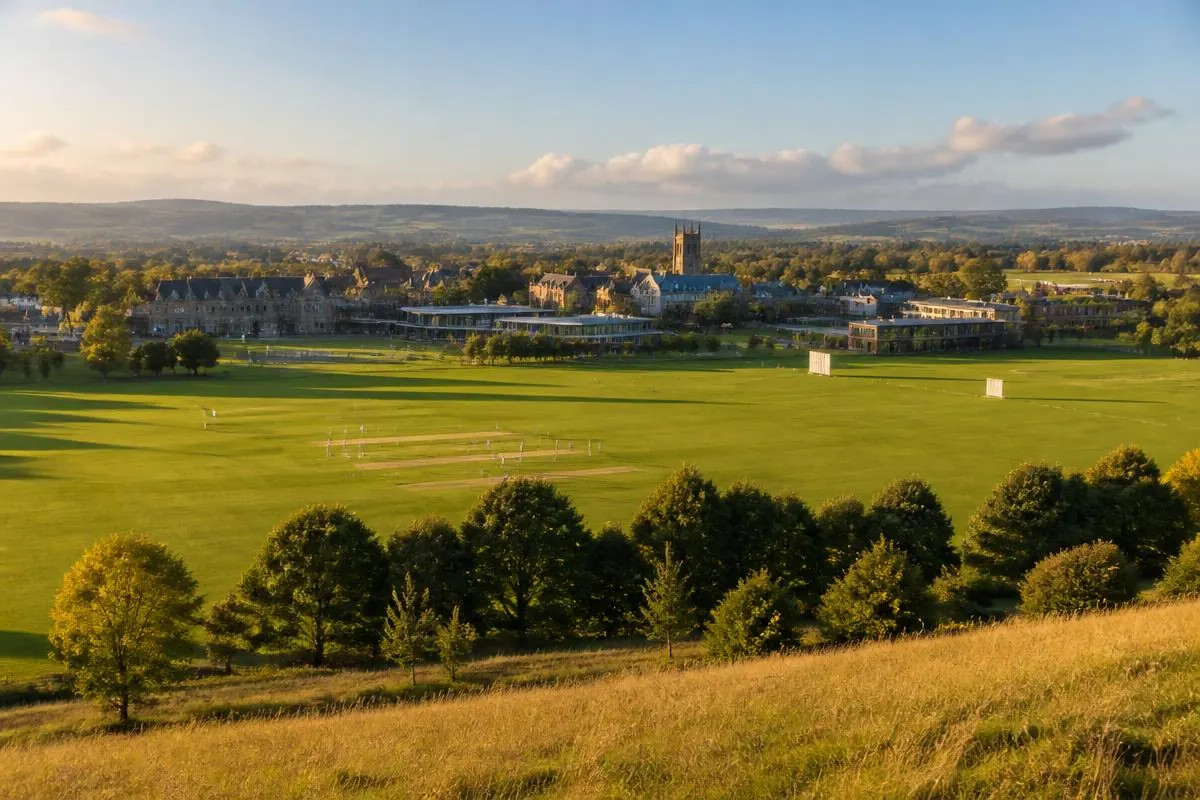 Millfield School campus and sports fields in Somerset
